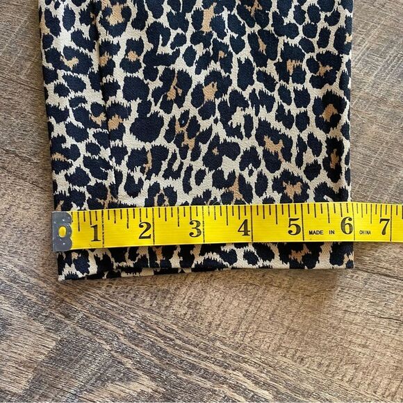 J. Crew Winnie Pants Leopard Print 6 Ankle Length Cotton - Picture 11 of 11